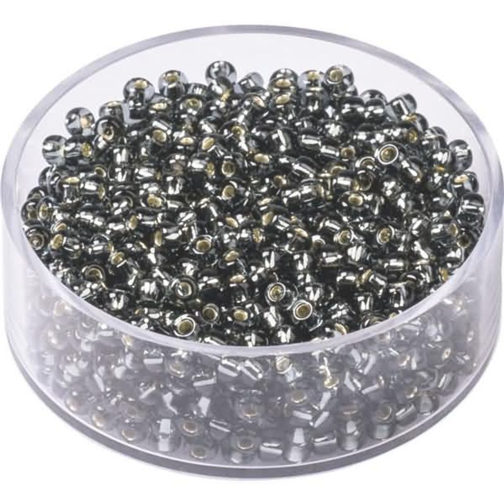 KNORR PRANDELL 213106640 Bö Rocailles Ø 25 mm Glas silberschwarz