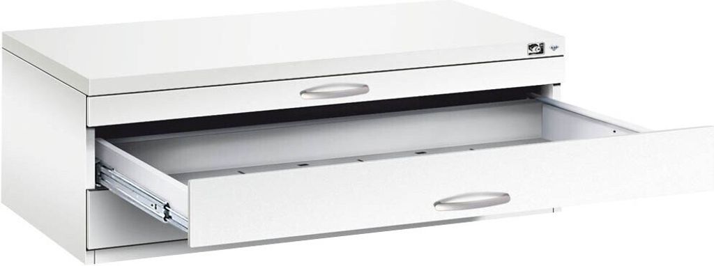 CP 7100 Planschrank verkehrsweiß 3 Schubladen 110,0 x 76,5 x 42,0 cm
