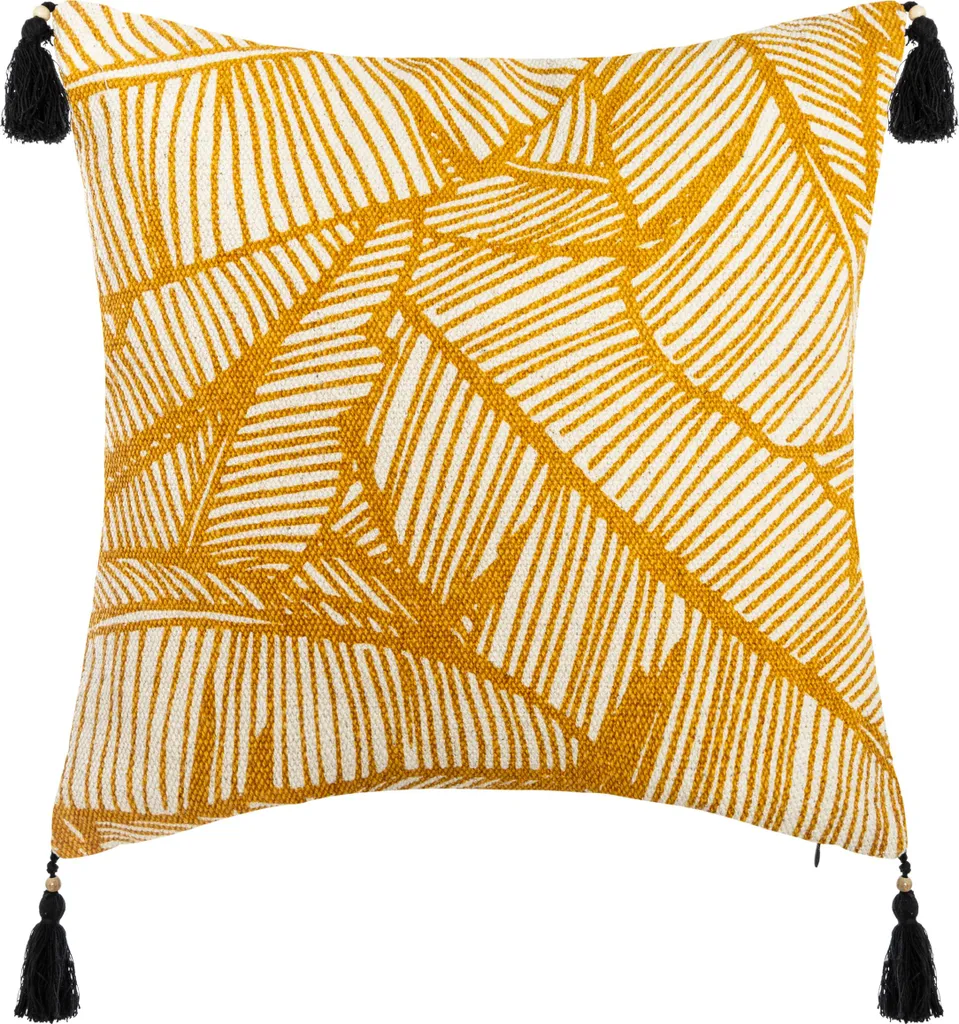 Taie d'oreiller décorative avec pompons TROPIK 40x40 cm - Style Bohème