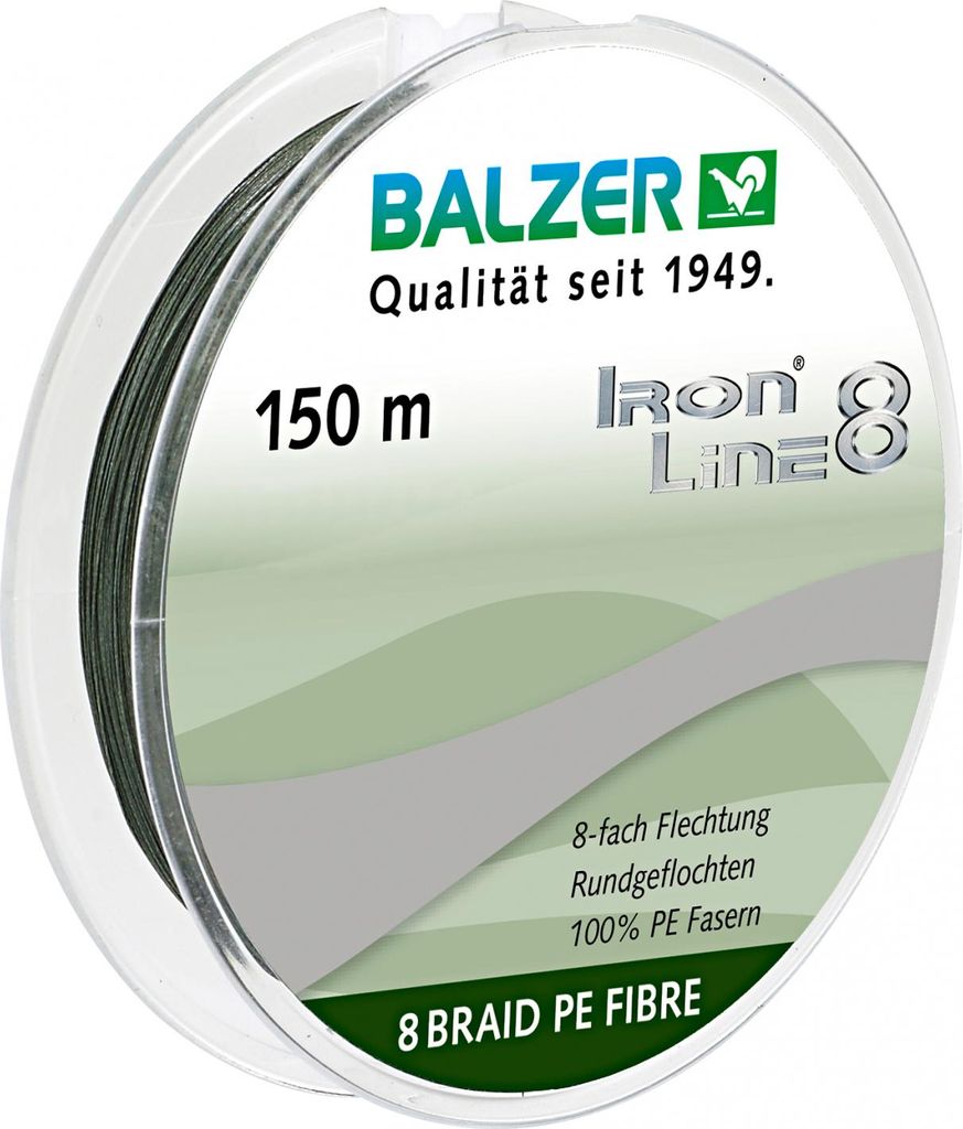 Balzer Angelschnur Iron Line 8 (grün, 150 m) Ø mm: 0,14 Produktbild 
