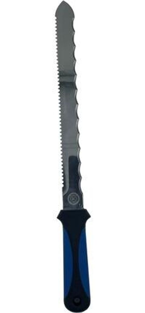 MMXX Dämmstoffmesser 280 mm, 2K-Softgriff, doppelseitiger Wellenschliff (grob und fein)