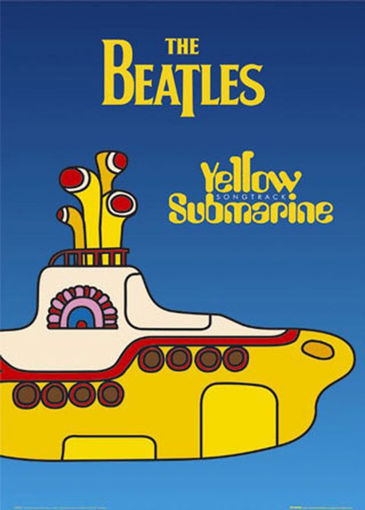Beatles, Die - Poster - Yellow Submarine Version 2