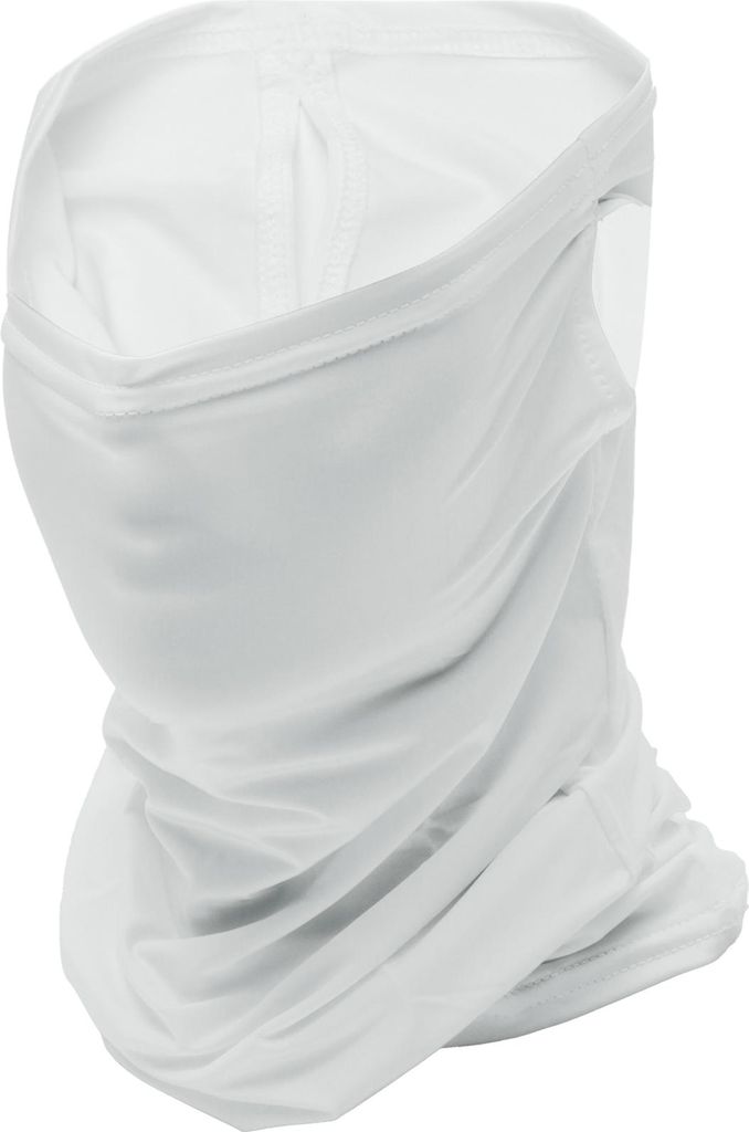 Halbpack UV-Gesichtsschutz Polyester Vielseitiger Halstuch-Maske Sonnenschutz Atmungsaktiv Weiß 1 Stück
