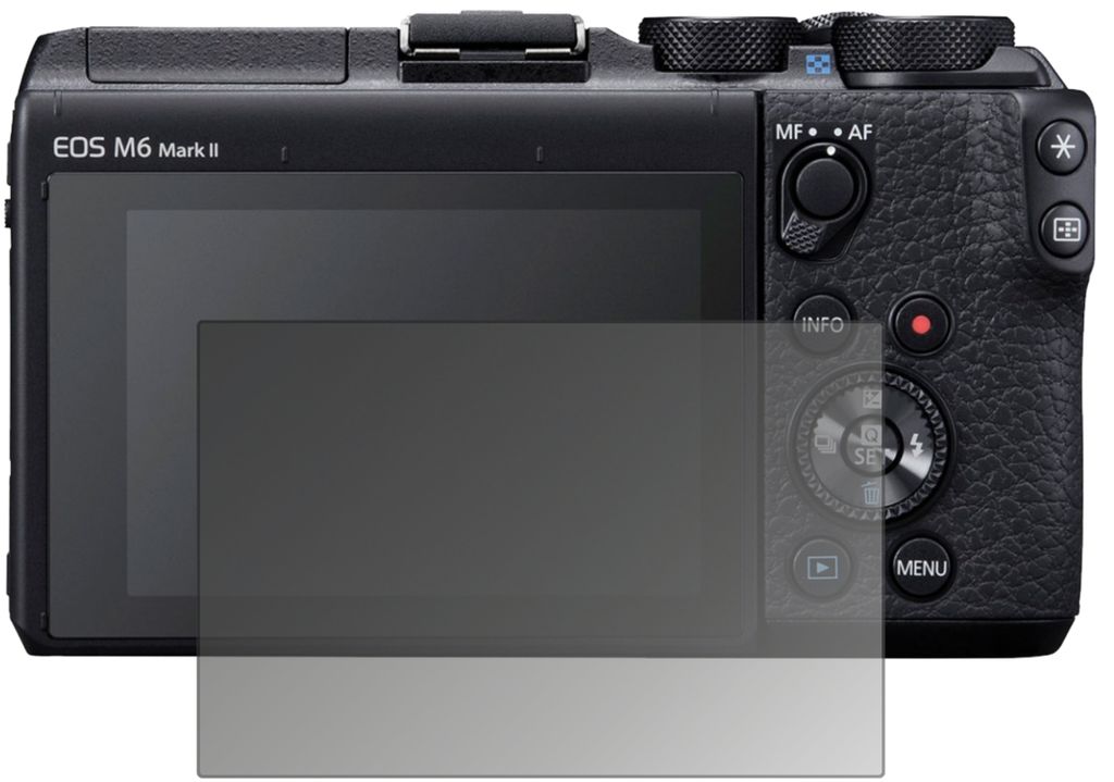 Blickschutzfolie für Canon EOS M6 Mark II matt Schutzfolie Folie Display Schutz dipos