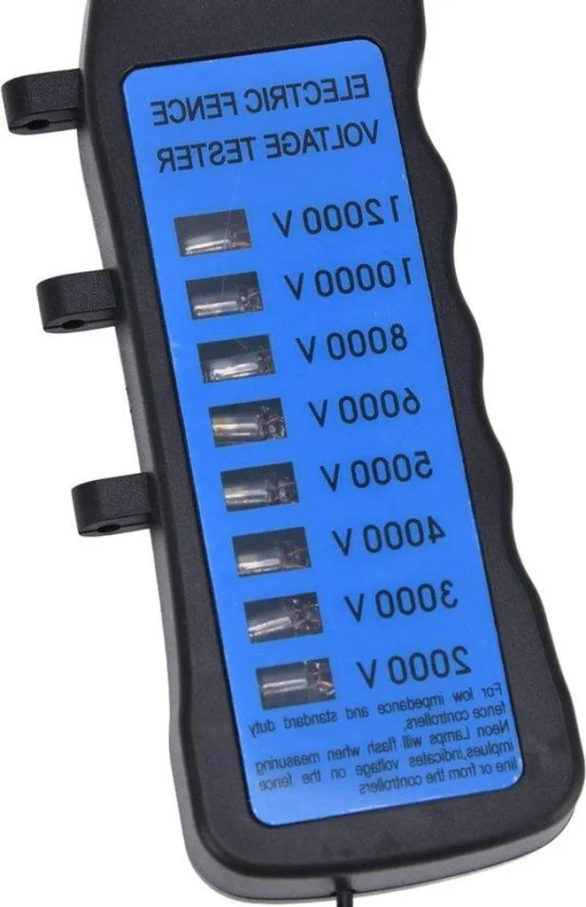 Trouver une panne de clôture électrique : Testeur 12 000 V Neonomheining