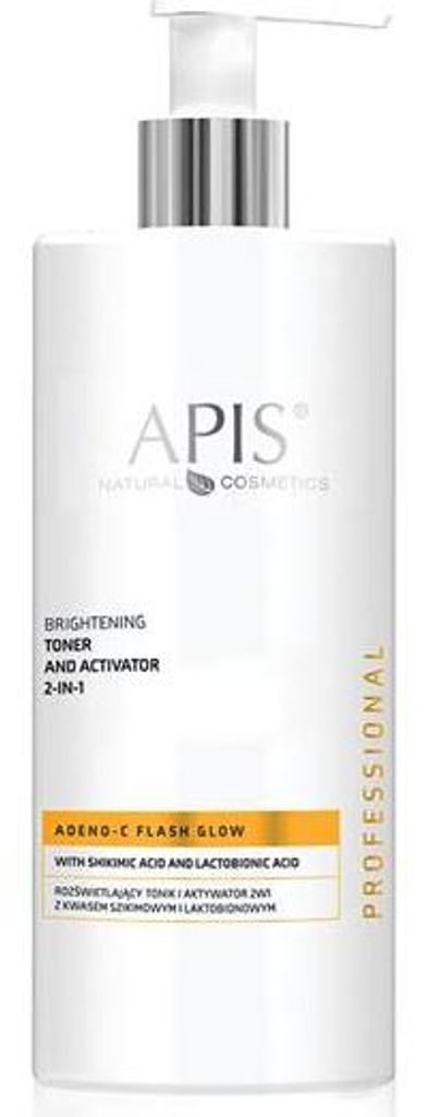 Apis - ADENO-C Flash Glow Illuminating Tonic & Aktivator 2in1 mit Shikimic & Laktabionsäure 500 ml