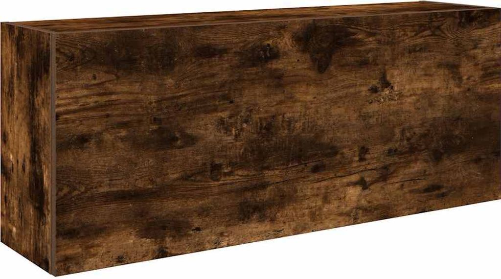 vidaXL Bad-Wandschrank Räuchereiche 100x25x40 cm Holzwerkstoff