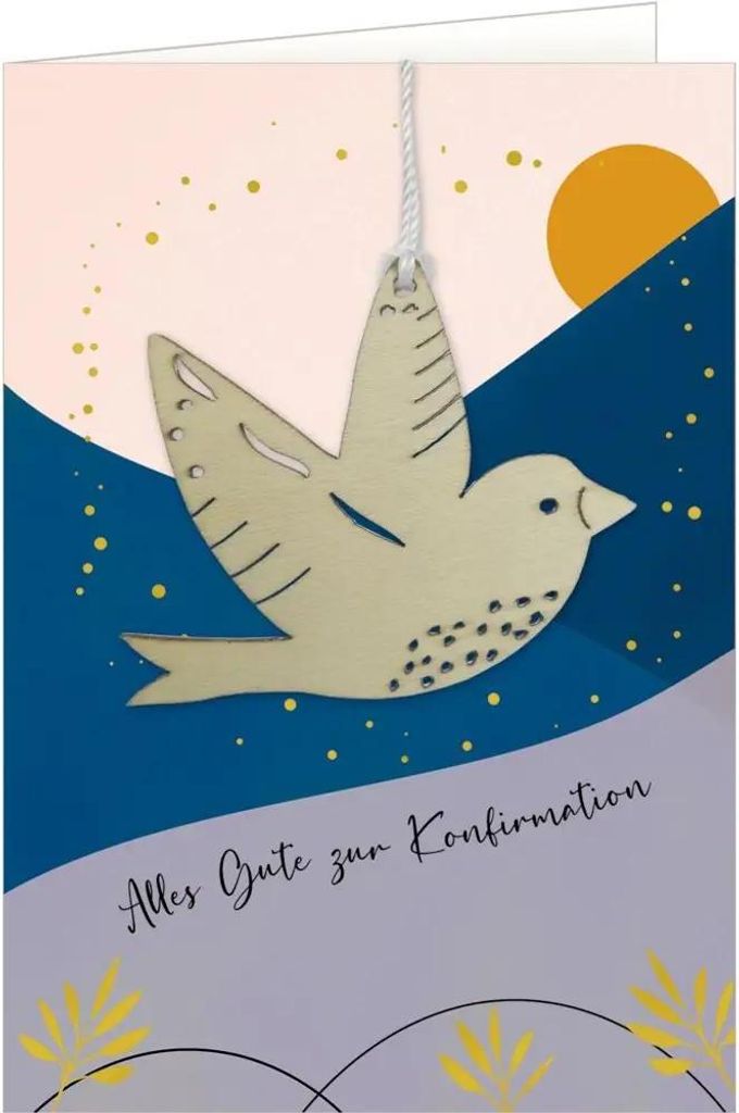 Coppenrath Verlag|Konfirmation Grußkarte - Alles Gute zur Konfirmation (Vogel)