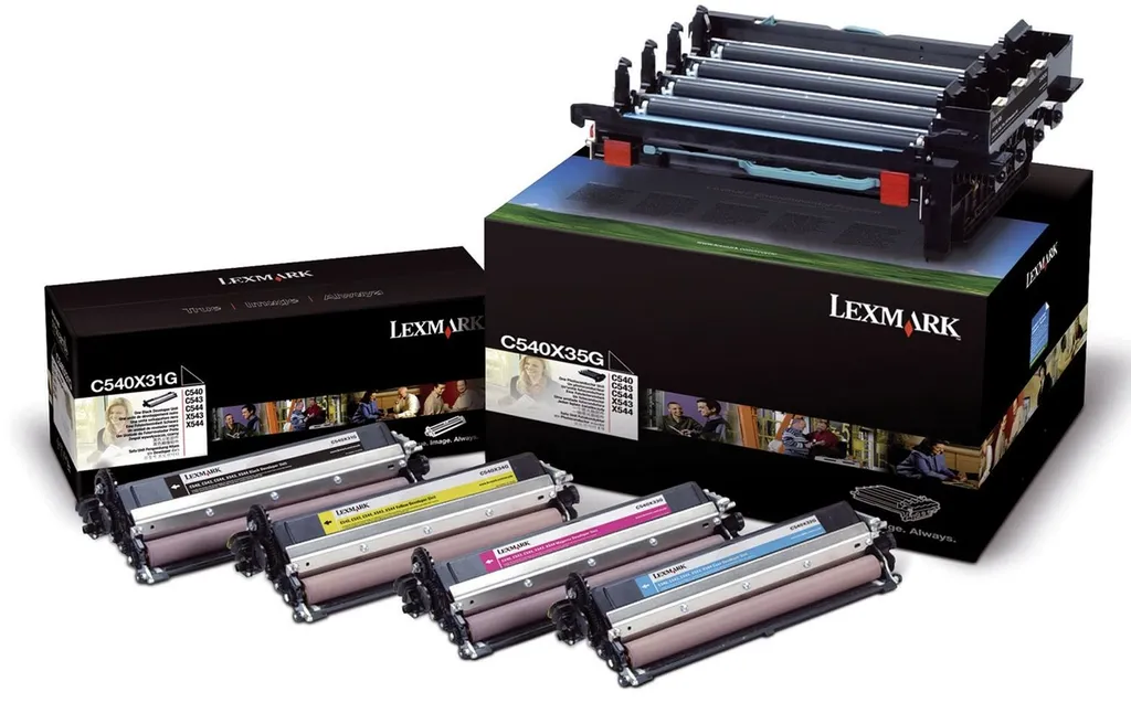 Rouleau Photo Lexmark C540X74G Haute Capacité Pack de 4 Unités Couleurs