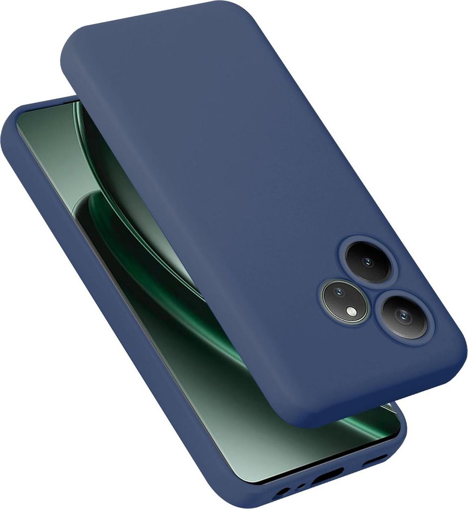 Cadorabo Hülle für Realme GT6 Hülle Silikon Handyhülle Case aus flüssigem Silikon, Kratzfeste und stoßfeste Schutzhülle für Realme GT6