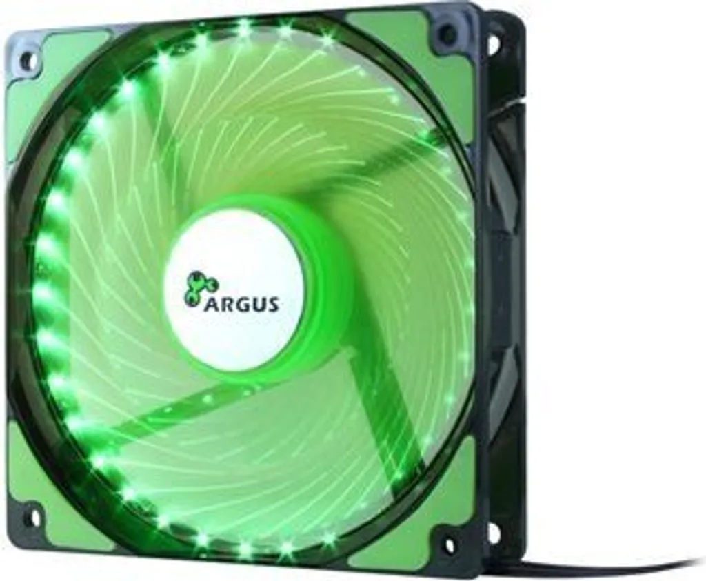 Ventilateur de Boîtier 120mm Inter-Tech Argus L-12025 Vert Lumineux