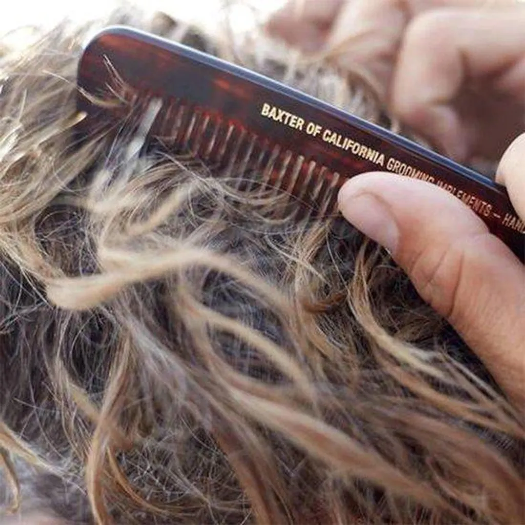 Petit peigne à barbe anti-nœuds portable pour discipliner les poils