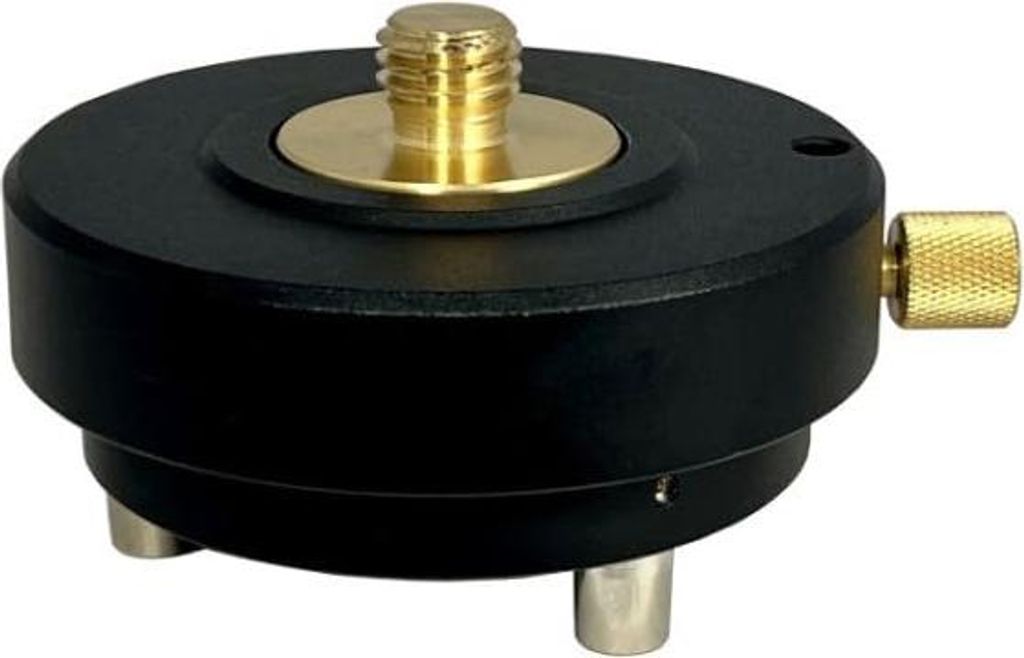 Drehbarer Dreifußadapter mit 5/8" Gewinde - Messing-Steckzapfen - für GPS-Empfänger & Prismen - Zwangszentrierung, GPS, GNSS