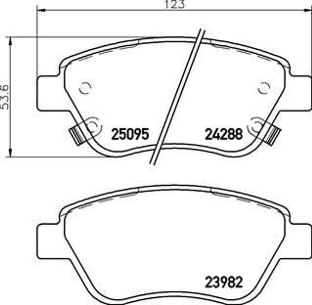 Plaquettes de frein pour Opel Adam Brembo P 59 081 Idéal Trajet Urbain