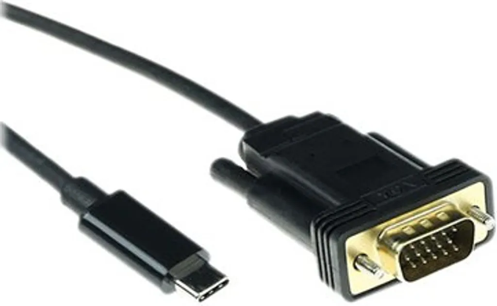 Câble USB C vers VGA pour Projecteur et Moniteur - Longueur 2m USB 3.1