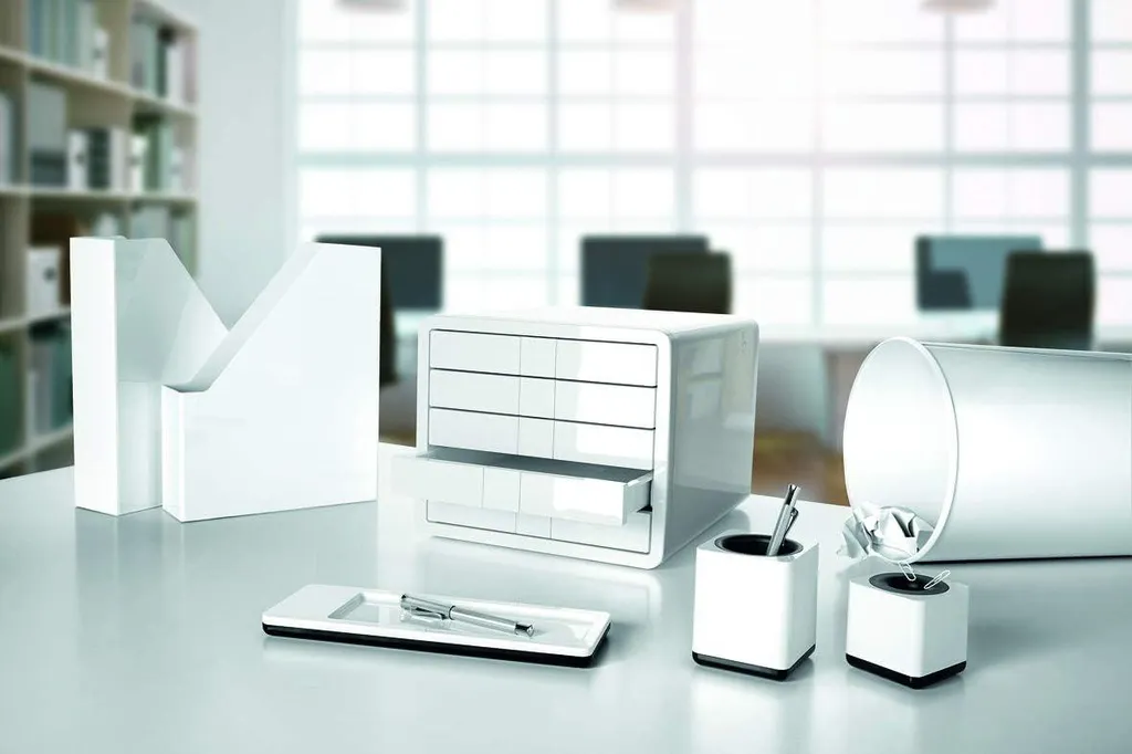 HAN i-Line Cestino Carta 13 Litri Bianco Lucido | Design Tedesco Office - 2