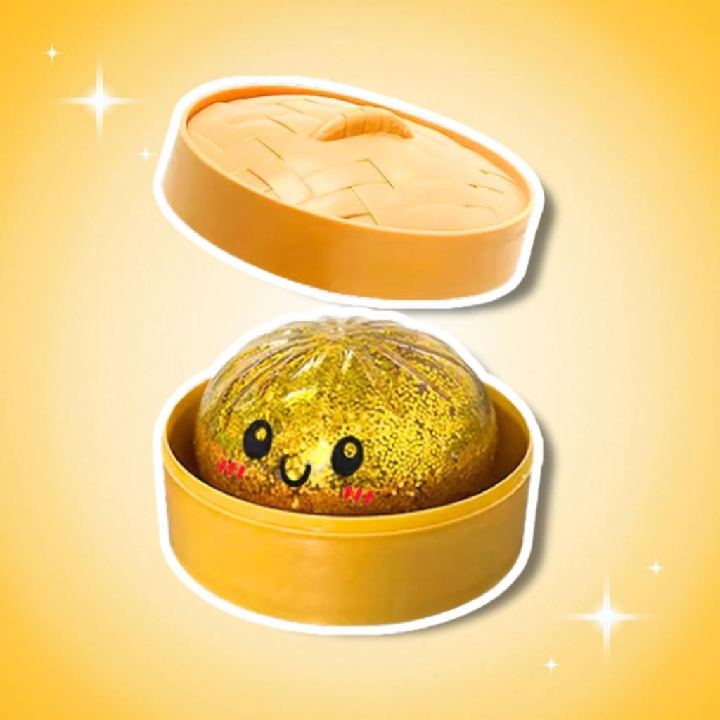 Glitzer Dumpling Squishy 10 cm – Anti-Stress Produktbild 