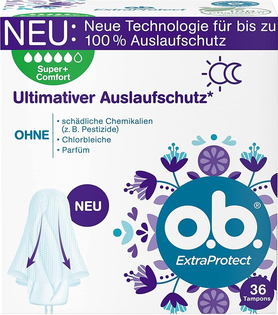 O.B. ExtraProtect Super + Comfort, Tampony higieniczne, 36 Obrázok produktu 