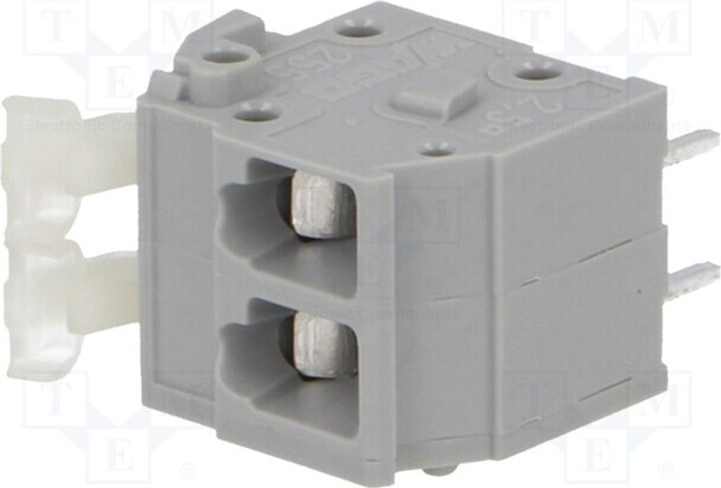 1x Klemmleiste für Wege: 2 24A 255-402 Klemmleisten für gerade 5mm