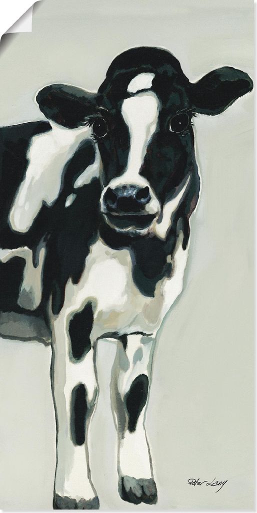 ARTland Poster Kuh Größe: 50x100 cm