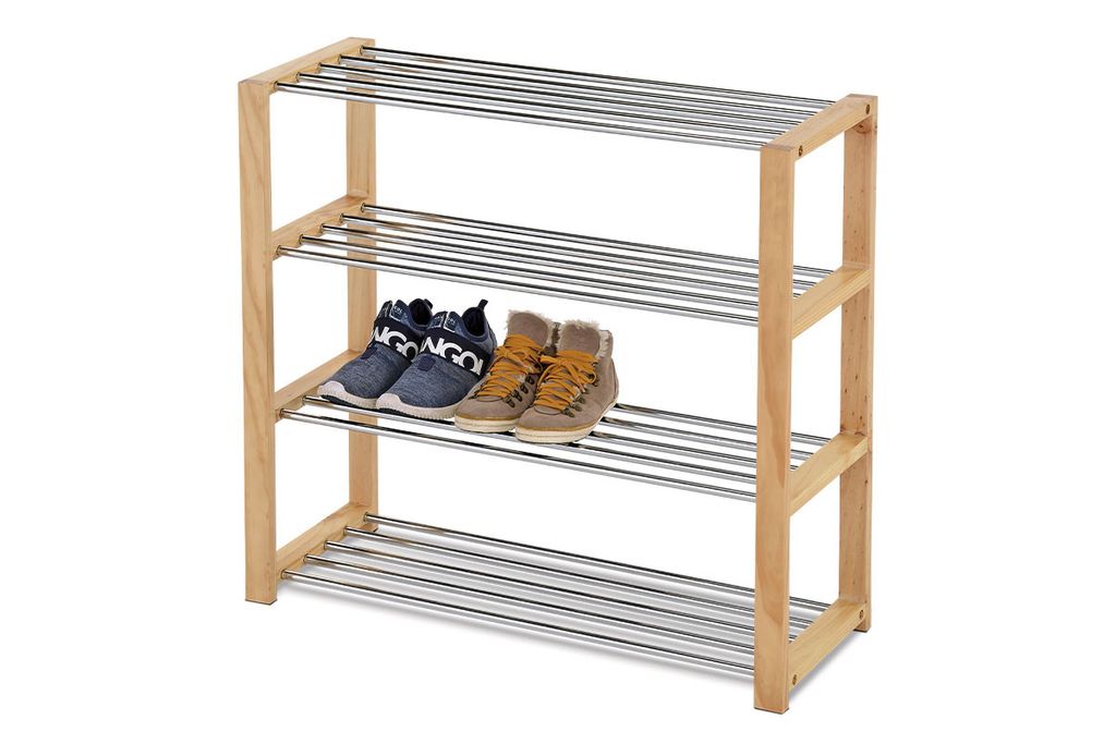 Schuh, 4 Metallchrome, Massivgummi, natürlicher Schatten und Lack - 83168-14 Nat Action