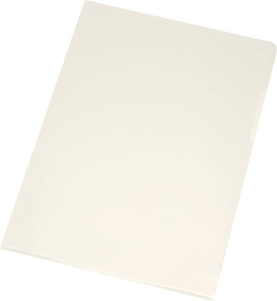 Q-CONNECT - Q-CONNECT L-map, glashelder, 120 micron, pak van 10 stuks