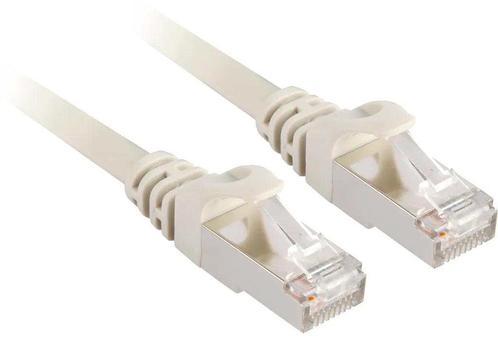 Câble réseau 5m CAT.6 RJ45 anti-interférence coloris gris discret