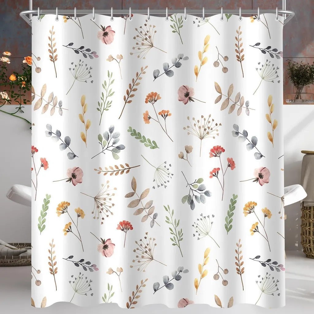 Rideau de douche beige 90x90 cm hydrofuge pour petite salle de douche
