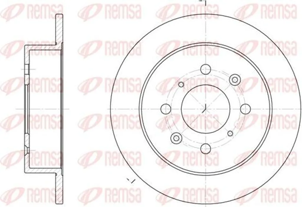 Disque de frein fonte haute résistance 6521.00 compatible Honda Civic