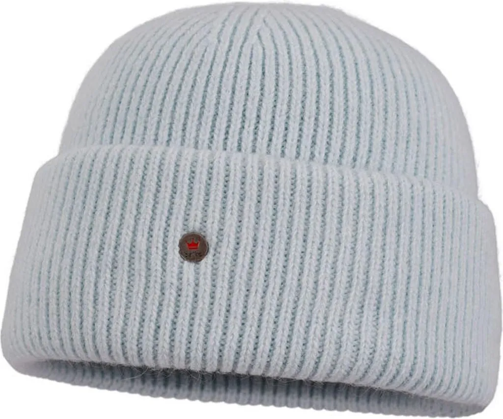 Cappello in maglia Balke a tesa arrotolata con ampio risvolto in look angora