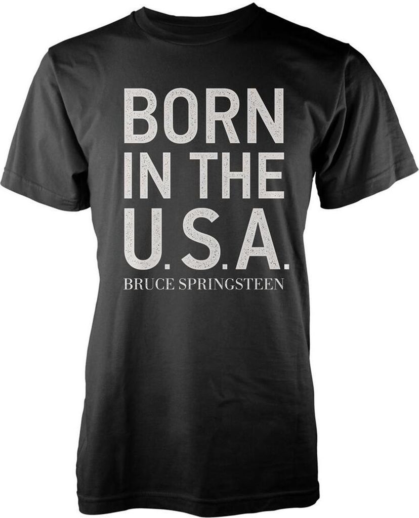Bruce Springsteen - "Born in the USA" T-Shirt für Herren/Damen Uni PH356 (M) (Schwarz)