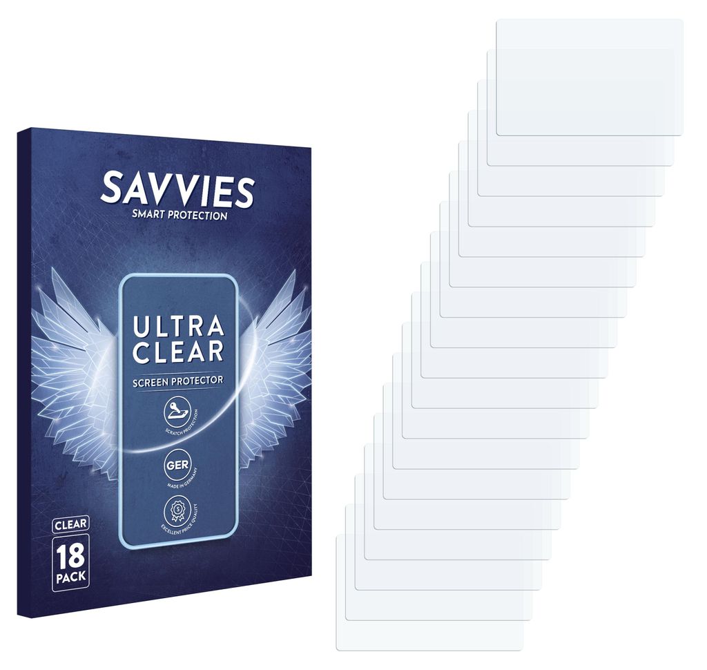 18x Für Launch CRP129E Plus Schutzfolie Savvies Displayschutz Display Schutz Folie Klar Transparent