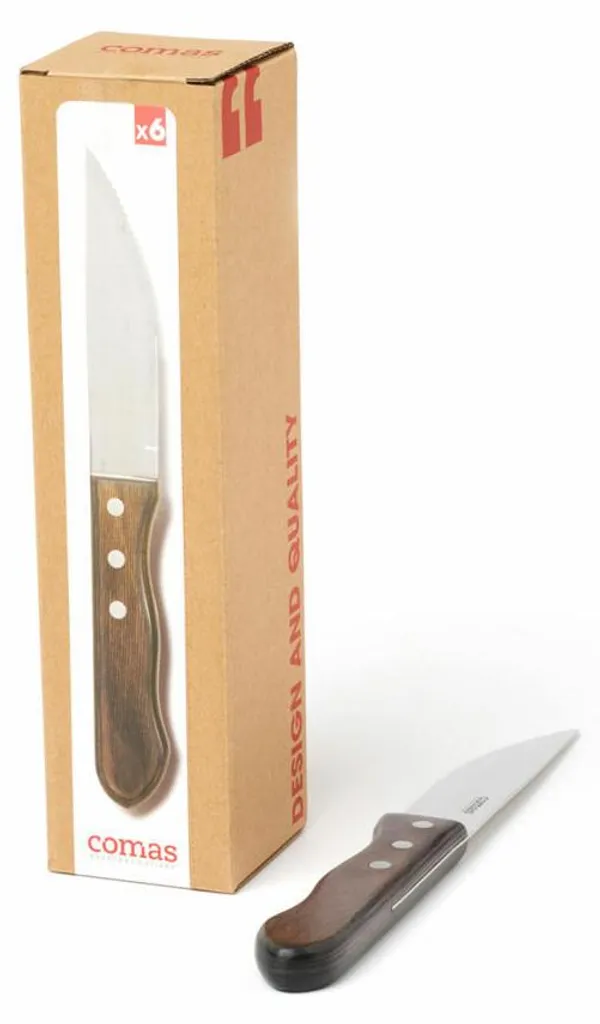 Comas Churrasco 3100 Set 6 Coltelli - Performance Steak Knives 25.4cm - 3