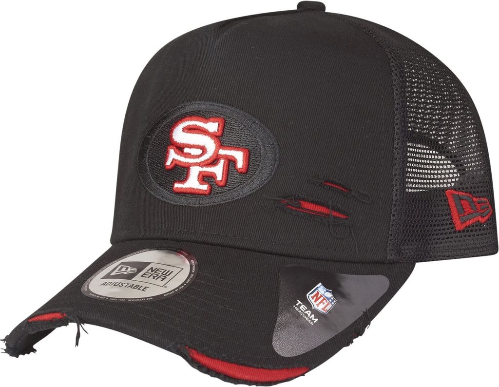 New Era Mesh Trucker Cap - DISTRESSED San Francisco 49ers