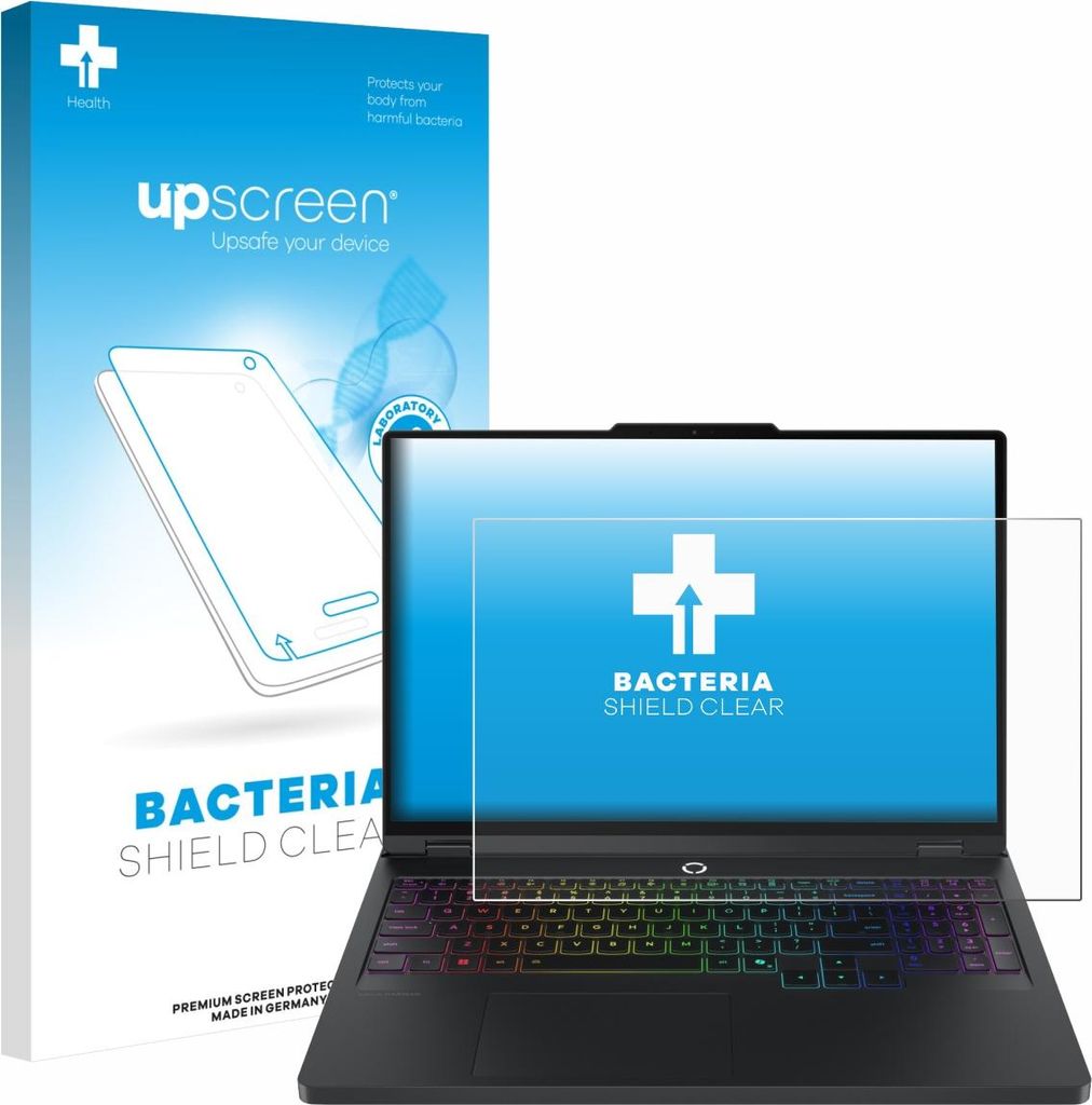 upscreen Schutzfolie für Lenovo Legion Pro 5 Gen 10 16" Displayschutz Displayschutzfolie Folie Klar antibakteriell