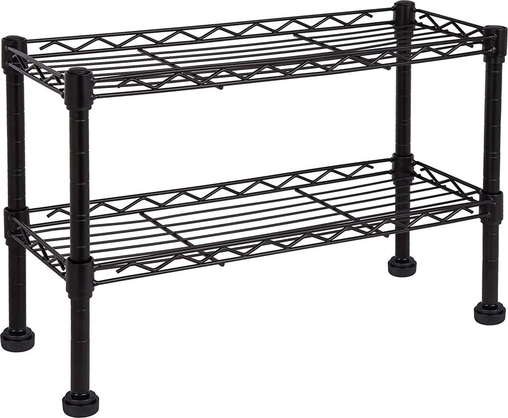 ONVAYA Küchenregal stehend aus Metall | Schwarz | Küchen-Organizer Regal | Küchenregal für Arbeitsplatte