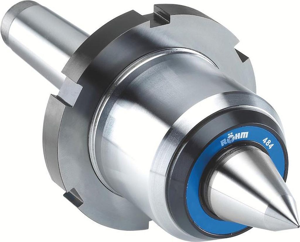 Röhm Mitlaufende Zentrierspitzen 60°, MK 5, Größe 485, mit Abdrückmutter - 304522