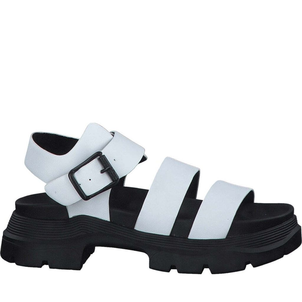 s.Oliver Damen Klassische Sandalen 5-28701-20 100 Farbe: Weiß Größe: 38