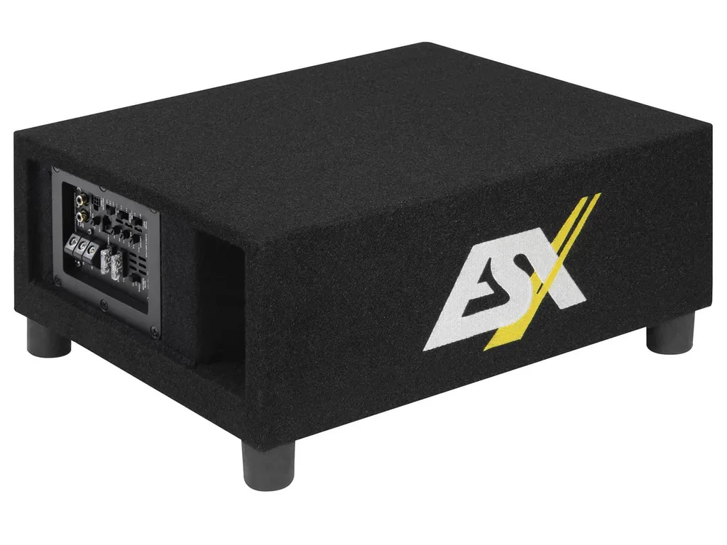 Caisson Actif ESX QXB-6A Gain de Place Idéal pour Coffre ou Sous un Siège