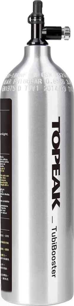 Topeak TubiBooster Réservoir de Pression pour Pneus Sans Chambre à Air