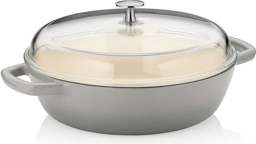 Kela CALIDO KL-12614 Padella Ghisa 28 cm Grigio Chiaro Cucina