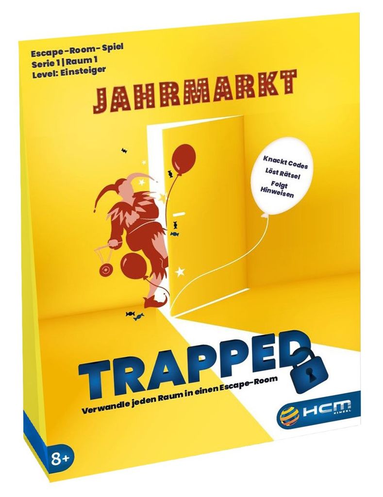 HCM Kinzel - Trapped - Der Jahrmarkt - Für Anfänger , Escape Room für Zuhause, Hidden Games, Finde den Mörder Spiel - 55