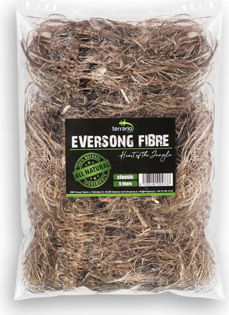 Litière anti-odeur Terrario Eversong Fibre de chanvre 5l pour reptile sain