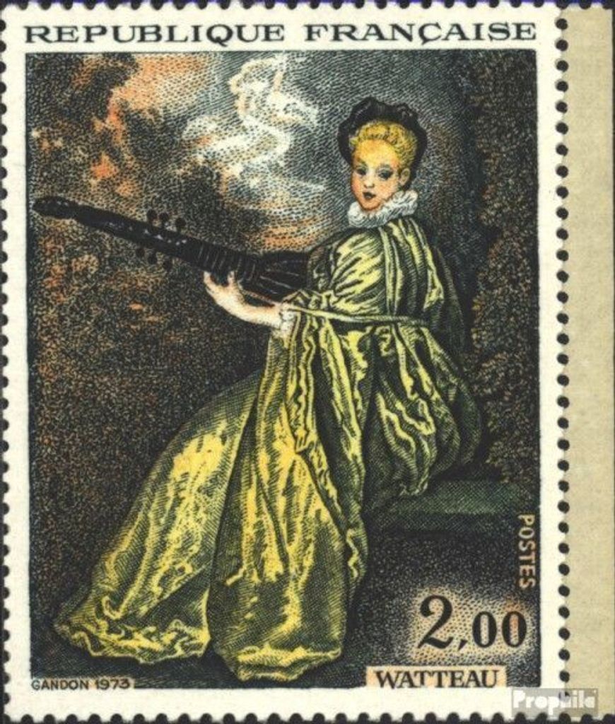 Briefmarken Frankreich 1973 Mi 1846 (kompl.Ausg.) postfrisch Antoine Watteau