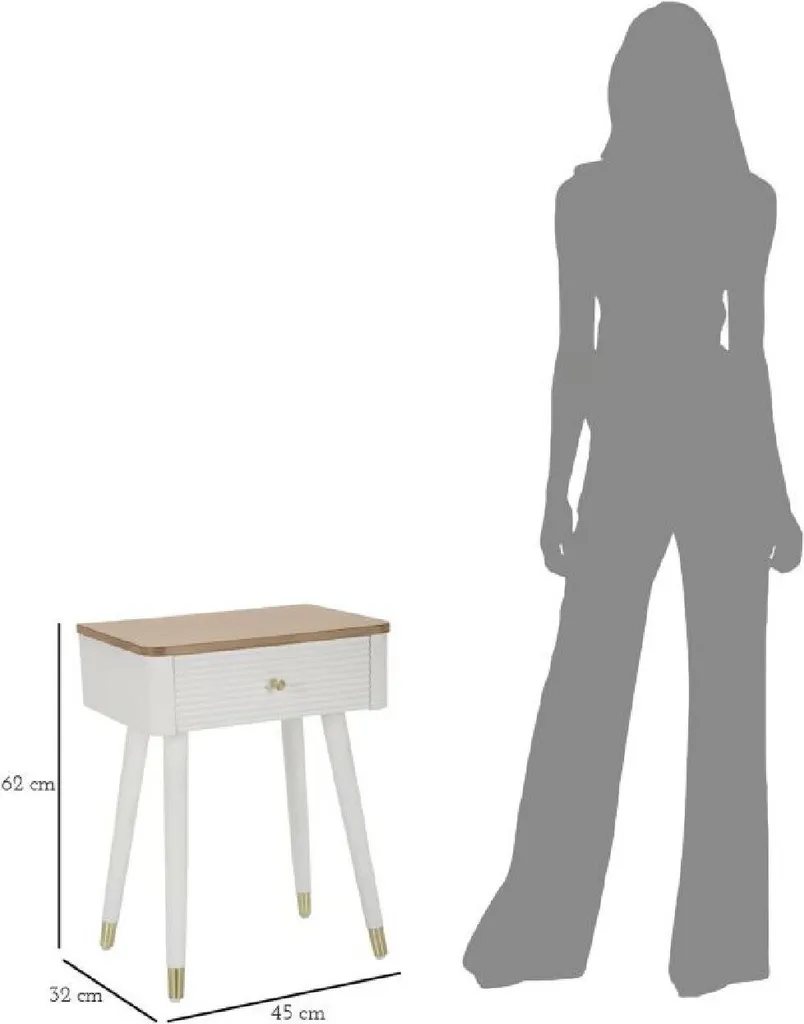 Table de chevet gain de place Matera pour optimiser le rangement lit - 9