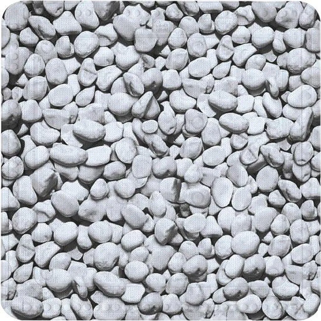 Tapis antidérapant PVC gris 55x55 cm contre les glissades en douche