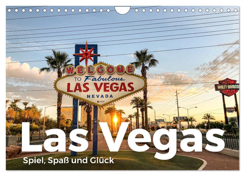 Las Vegas - Spiel, Spaß und Glück (Wandkalender 2027 DIN A4 quer), CALVENDO Monatskalender