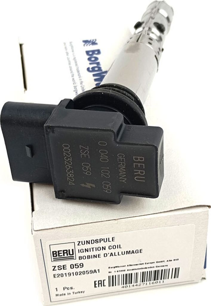 Bobina di accensione Beru per Seat Ibiza Skoda Fabia VW Fox Immagine del prodotto 