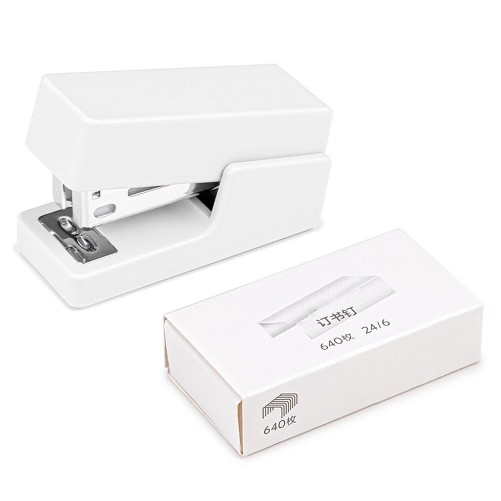 1 Set Mini Stapler Labour-sparend hohe Effizienz Anti-Skid Bottom Pad Handheld Bindung Tragbares Papier Ziellier-Stapler-Bürozubehör täglich Geb...