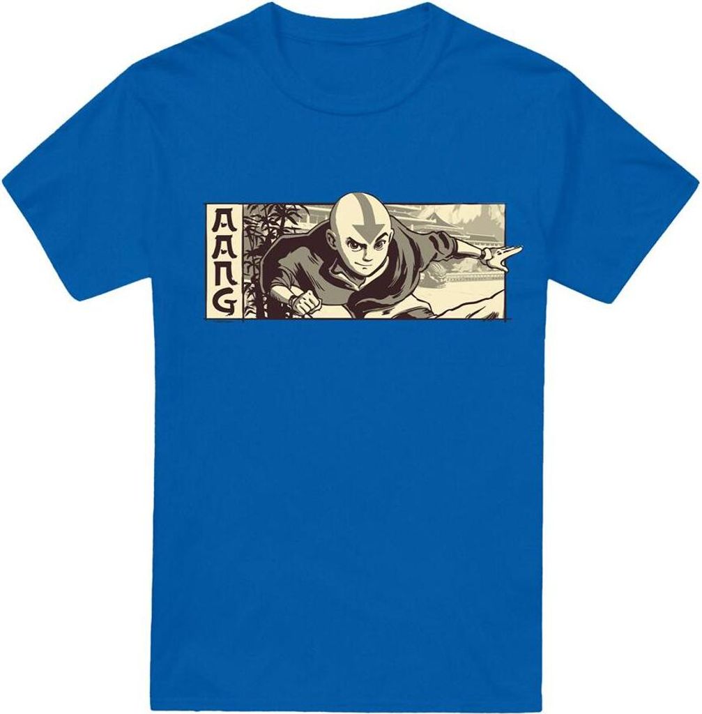 Avatar: The Last Airbender - T-Shirt für Herren TV6684 (XL) (Königsblau)
